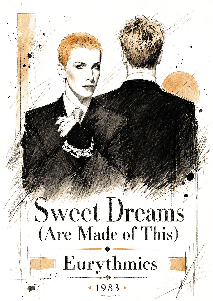 Eurythmics Sweet Dreams Music Canvas Print & Poster Wall Art - AI PRINT LAB